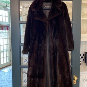 Reviling Paris New York full length fur coat